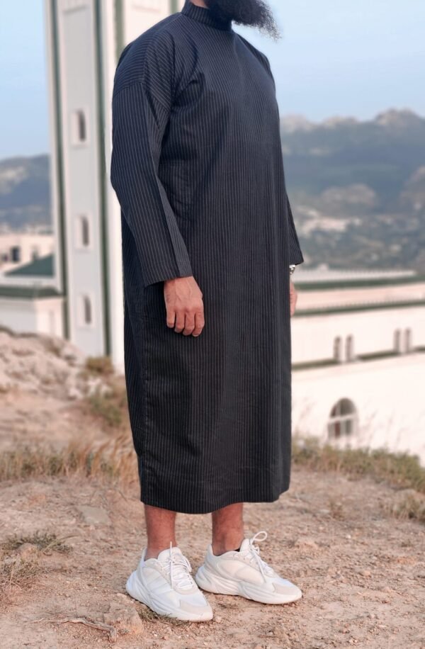 Modern Qamis - Chalk Black